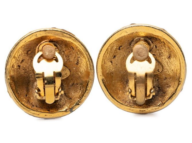 Orecchini a clip Chanel Coco Mark Vintage D'oro - vista 2