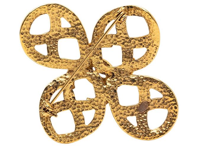 Spilla Vintage Chanel Coco Mark D'oro - vista 2