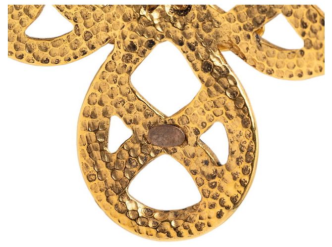 Spilla Vintage Chanel Coco Mark D'oro - vista 3