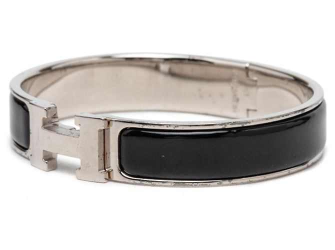 Hermès Pulsera Click H PM Hermes Negro Plata - vista 2