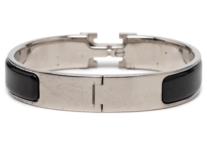 Hermès Pulsera Click H PM Hermes Negro Plata - vista 3