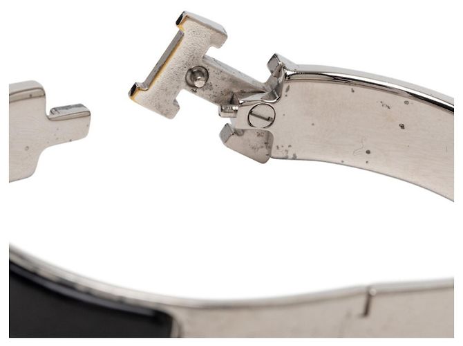 Hermès Pulsera Click H PM Hermes Negro Plata - vista 4