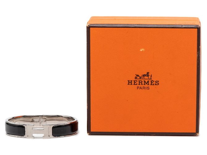 Hermès Pulsera Click H PM Hermes Negro Plata - vista 6