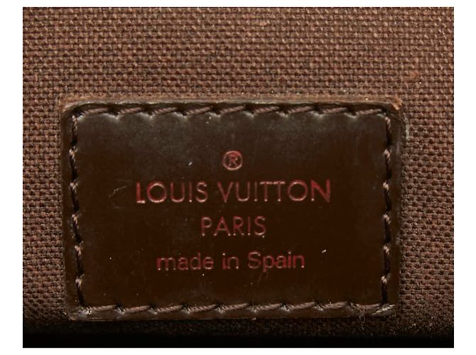 Borsa a Spalla Louis Vuitton Damier Brooklyn MM Marrone - vista 8