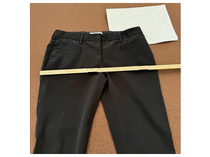 Prada Black Wool Blend Tailored Trousers - view 7