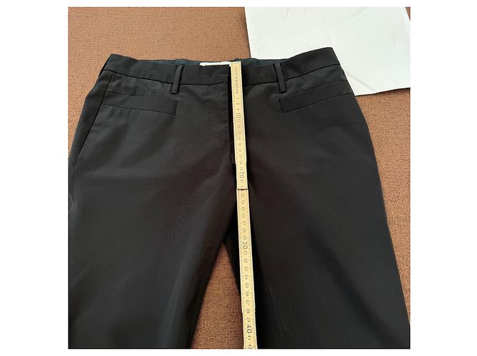Prada Black Wool Blend Tailored Trousers - view 8