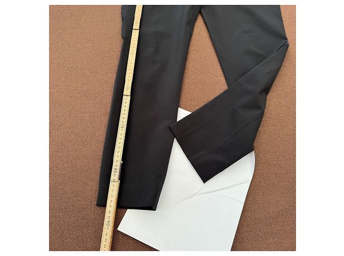 Prada Black Wool Blend Tailored Trousers - view 9