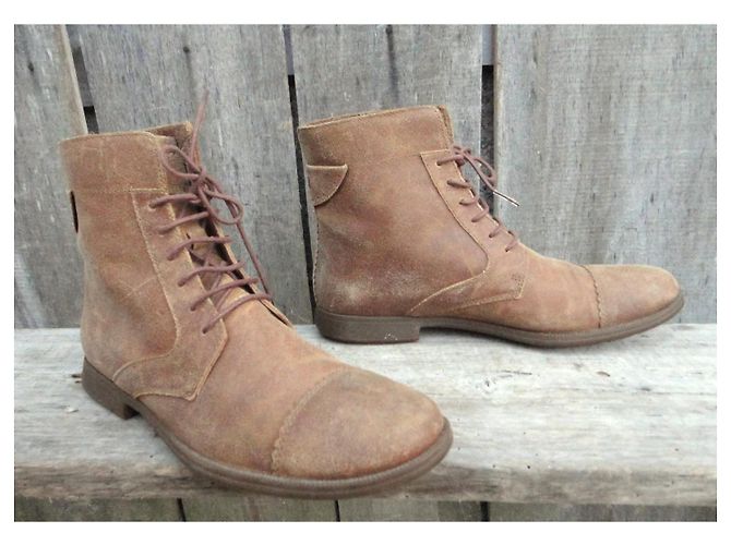Autre Marque Botines de cuero Camper Marrones Marrón claro - vista 2