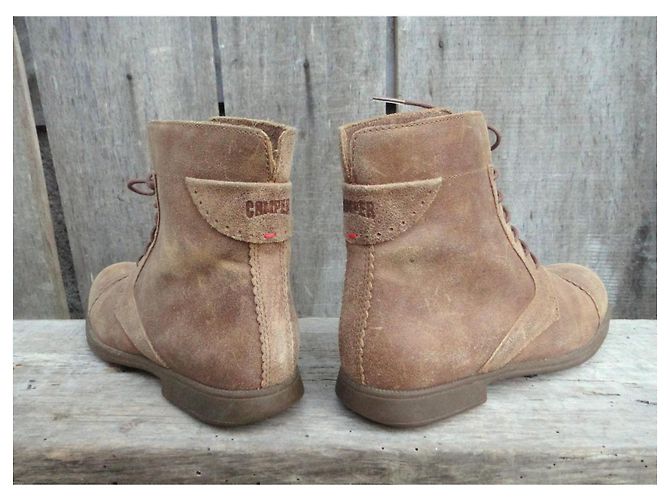 Autre Marque Botines de cuero Camper Marrones Marrón claro - vista 4