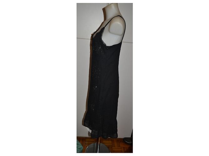 Autre Marque Max&Co schwarzes Pailletten-Midikleid - Ansicht 3