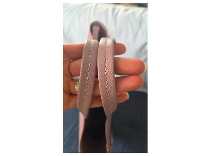 Cabas Céline Celine Bolsa Tote Vertical Rosa e Cinza - vista 10