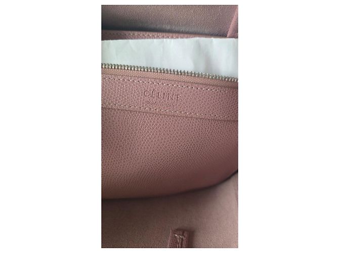 Cabas Céline Celine Bolsa Tote Vertical Rosa e Cinza - vista 7