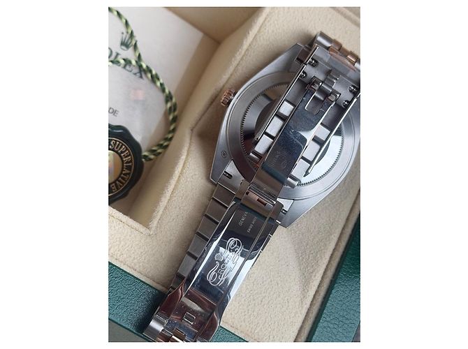 Rolex Datejust II 41mm Wimbledon Oro Everose e Acciaio D'oro Grigio Verde scuro - vista 6