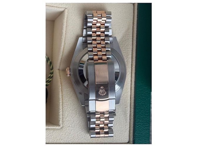 Rolex Datejust II 41mm Wimbledon Oro Everose e Acciaio D'oro Grigio Verde scuro - vista 7