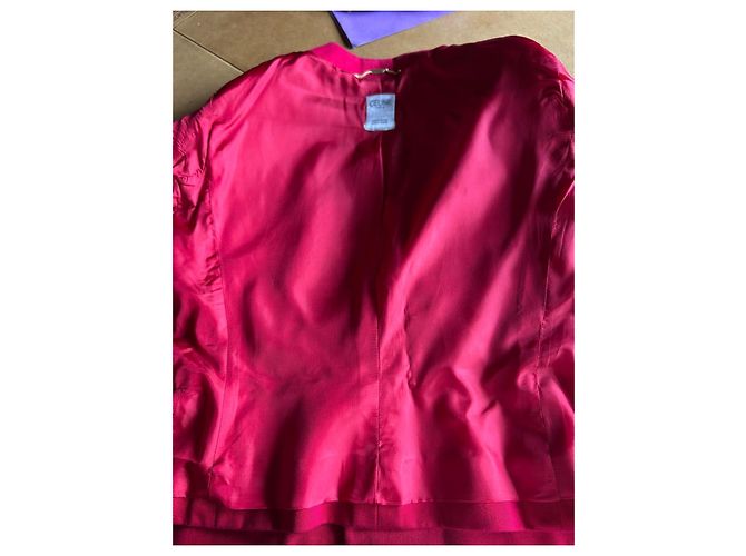 Tailleur de marca Céline de manga curta num vermelho vibrante! - vista 10