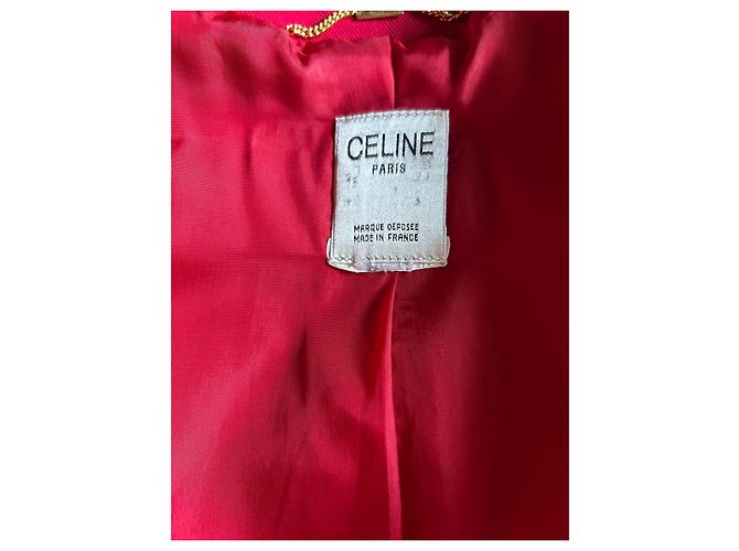 Tailleur de marca Céline de manga curta num vermelho vibrante! - vista 11
