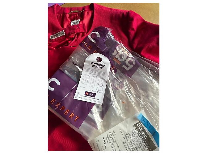 Tailleur de marca Céline de manga curta num vermelho vibrante! - vista 16