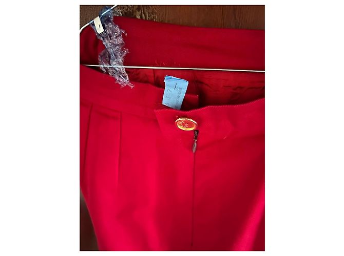 Tailleur de marca Céline de manga curta num vermelho vibrante! - vista 5