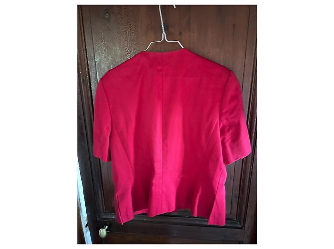 Tailleur de marca Céline de manga curta num vermelho vibrante! - vista 8