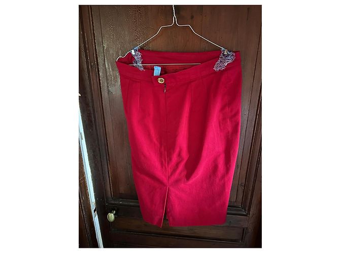 Tailleur de marca Céline de manga curta num vermelho vibrante! - vista 9