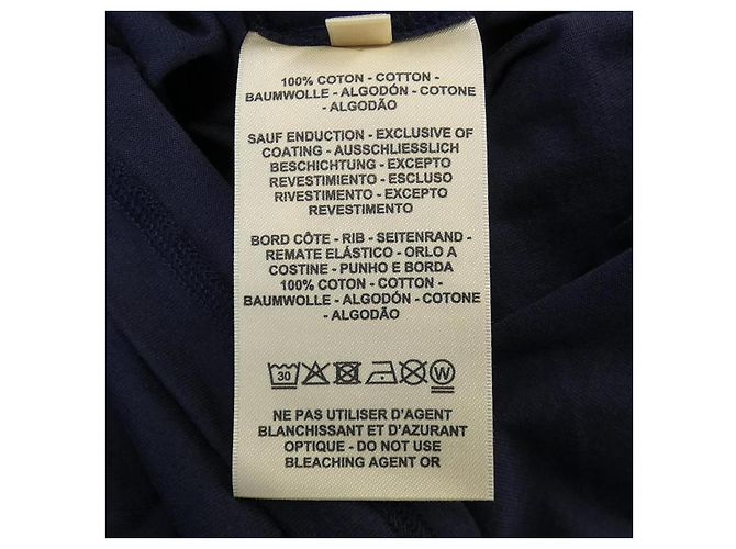 Hermès Camiseta de algodón Hermes CANOE/CARTOUCHE Azul Azul marino - vista 3