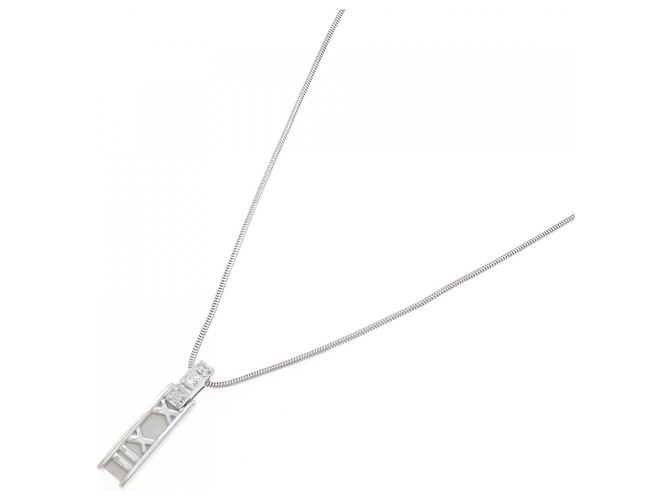Tiffany & Co Collana Tiffany Atlas 750 White Gold Diamond - vista 2