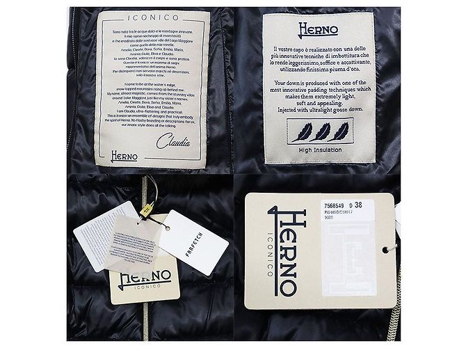 Autre Marque Abrigo de plumón Herno ICONICO 100% Nylon Azul Azul marino - vista 10