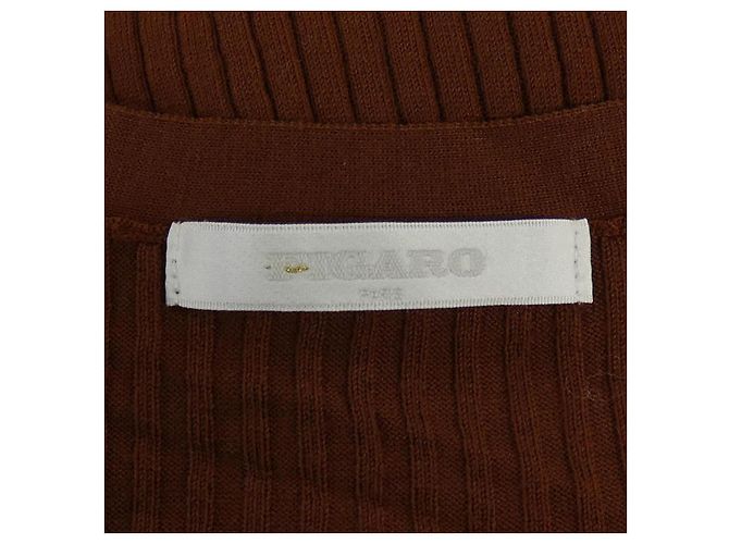 Autre Marque Cardigan Figaro Marrone - vista 4