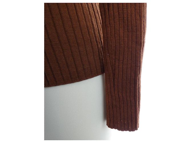Autre Marque Cardigan Figaro Marrone - vista 6