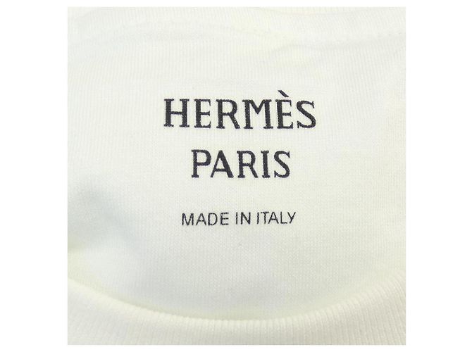 Hermès Camiseta Hermes Parfums Remix Azul - vista 4
