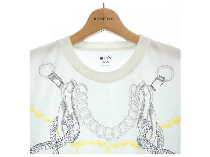 Hermès Camiseta Hermes Parfums Remix Azul - vista 5