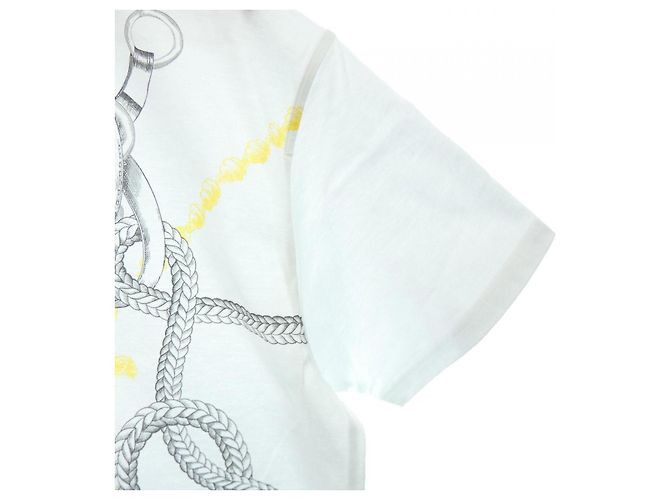 Hermès Camiseta Hermes Parfums Remix Azul - vista 6