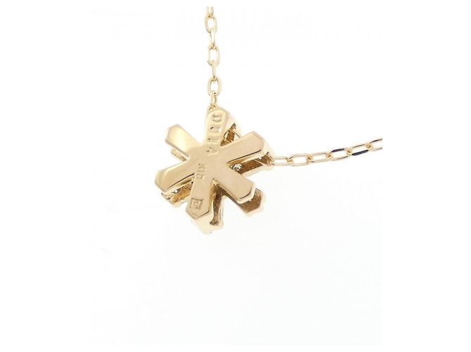 Autre Marque Collana Snowflake in Diamanti Au750 D'oro - vista 4