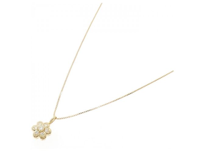 Autre Marque Collana a Fiore con Diamanti in Au750 D'oro - vista 2