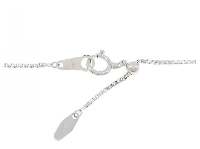 Autre Marque Collana in Zaffiro e Diamante Pt900 Pt850 Argento - vista 5