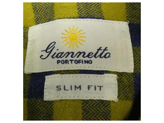 Autre Marque Camisa de algodón Giannetto Azul - vista 4