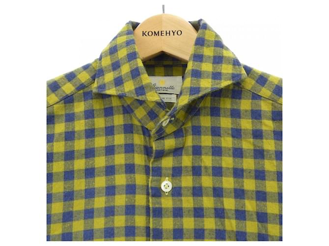Autre Marque Camisa de algodón Giannetto Azul - vista 5