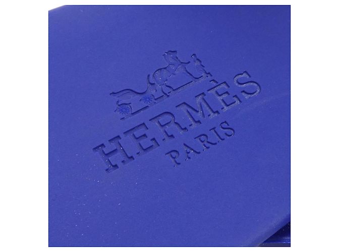 Sandálias Hermès 241051Z Thermopolyurethane 36 Azul Azul marinho - vista 6