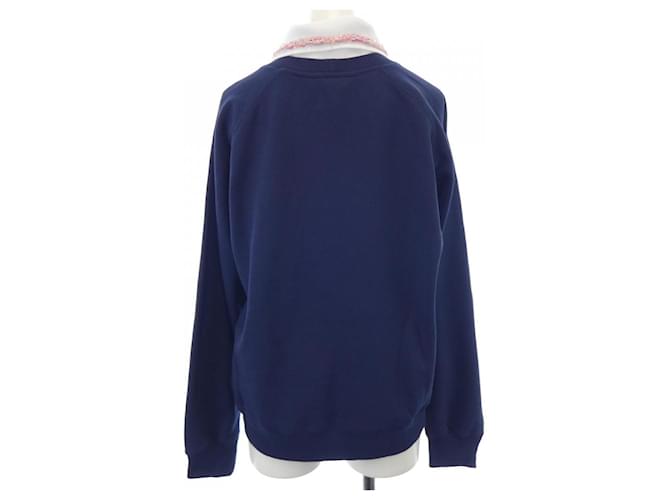 Timeless Chanel Sweatshirt aus Baumwolle Blau Marineblau - Ansicht 2