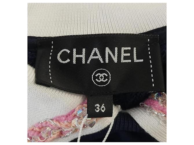 Timeless Chanel Sweatshirt aus Baumwolle Blau Marineblau - Ansicht 5
