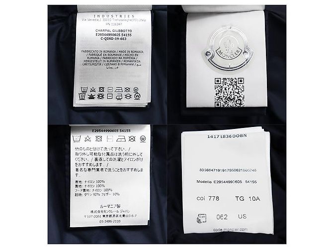 Chaqueta de plumón de nylon Moncler CHARPAL Azul Azul marino - vista 10