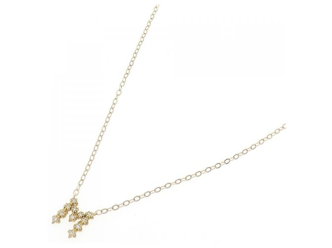 Autre Marque AHKAH Au750 Diamond Initial Halskette Golden - Ansicht 2