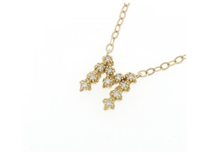 Autre Marque AHKAH Au750 Diamond Initial Halskette Golden - Ansicht 3