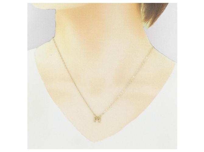 Autre Marque AHKAH Au750 Diamond Initial Halskette Golden - Ansicht 6