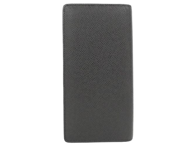 Brazza Cartera larga Louis Vuitton Taiga Negro - vista 2
