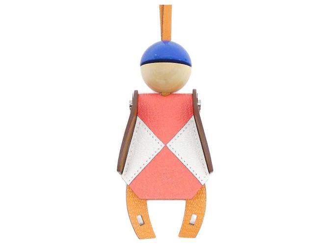Hermès Hermes Jockey Equestrian Charm Rosso Arancione - vista 3