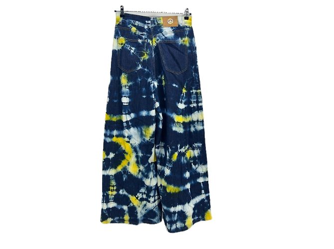 Jeans Alanui Tie-dye in cotone blu - vista 2