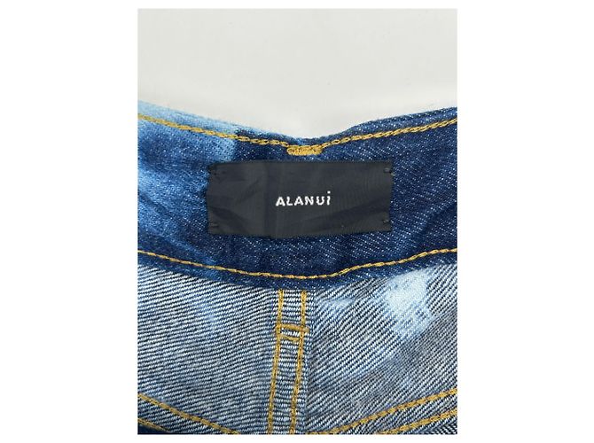Jeans Alanui Tie-dye in cotone blu - vista 3