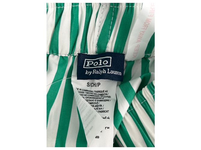 Polo Ralph Lauren Pantalón de pijama a rayas Verde - vista 3