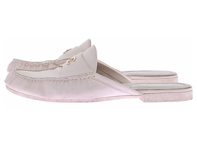 Chanel Offene Loafer creme Beige - Ansicht 2
